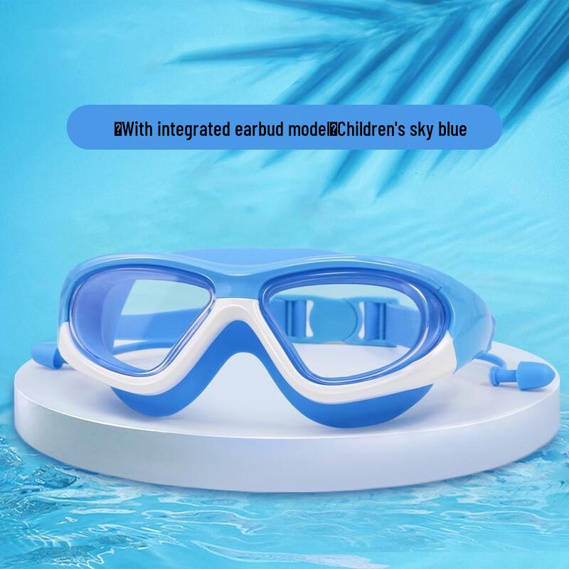 

Kids Big Frame Swim Goggles with Earplugs