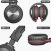 SIMOLIO Wired Headphones with Mic for and Foldable Headset with Volume Limit for Share Jack Airplane Computer Laptop Gift School, Boys, Girls, Kids,