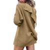Damen Strickjacke Pullover Button-Down Langarm Übergroße Strick-Cardigans