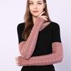 New Korean Women's Autumn and Winter Half Fingered Woolen Gloves Knitted Warm Exposed Finger Arm Guards with False Sleeves