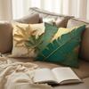 New Printed Leaf Pattern Pillowcase Polyester Modern Sofa Pillow Case 45*45cm Square Pillow Cover Home Decoration
