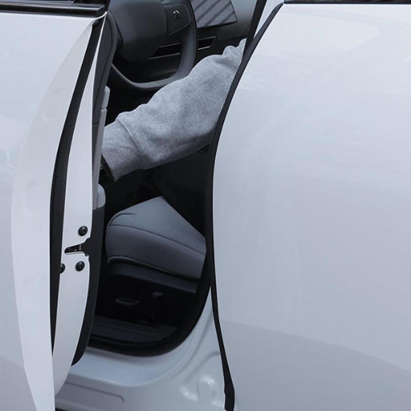 2pcs Car B pillar Sealing Strip Steel Bar Enhanced Door Edge Gap Dustproof and Sound Insulation for Sedan SUV