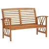 Garden Bench - VIDAXL - 119 Cm - Solid Acacia Wood - 3 Seats - Natural Style