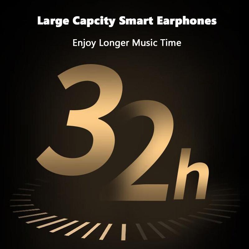 Smart Earphones LCD Touch Screen Wireless Headphone Active Noise Cancel Headset HiFi Stereo Music With HD Microphone For All Smartphone