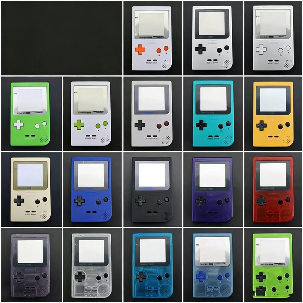 High Quality GBP Housing Shell with Buttons Conductive Rubber Pad Lens Kits for Gameboy Pocket GBP Screen Gaming Case