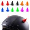 1 Paar Silikonkautschuk Hörnchenförmige Kopfbedeckung Flügelform Moto-Helm Dekoration Bobber