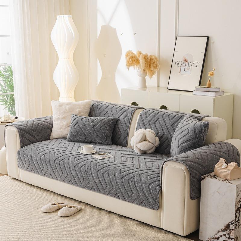 1Pc Thick Plush Sofa Cover Winter Warm Anti Slip Couch Cushion Protector Sofa Towel Couch Slipcovers For Living Room Home Decor