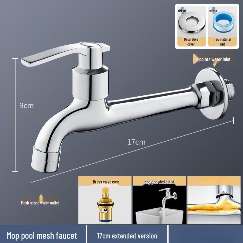 TLXT One-In Two-Out Extended Quick Open Faucet with Auto Stop