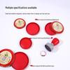 Red Ink Pad: Portable Round Stamp Pad for Office & Finance with Free Shipping