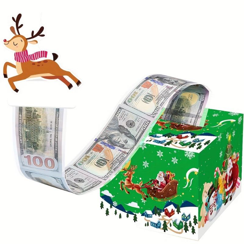 1PC Merry Christmas Pull-Out Gift Box - Fun Surprise Cash Storage Box for Friends, Girlfriends, Wives, Sisters