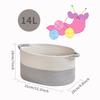 Large Woven Cotton Storage Basket for Toys, Snacks, Underwear, Socks, and Clothes