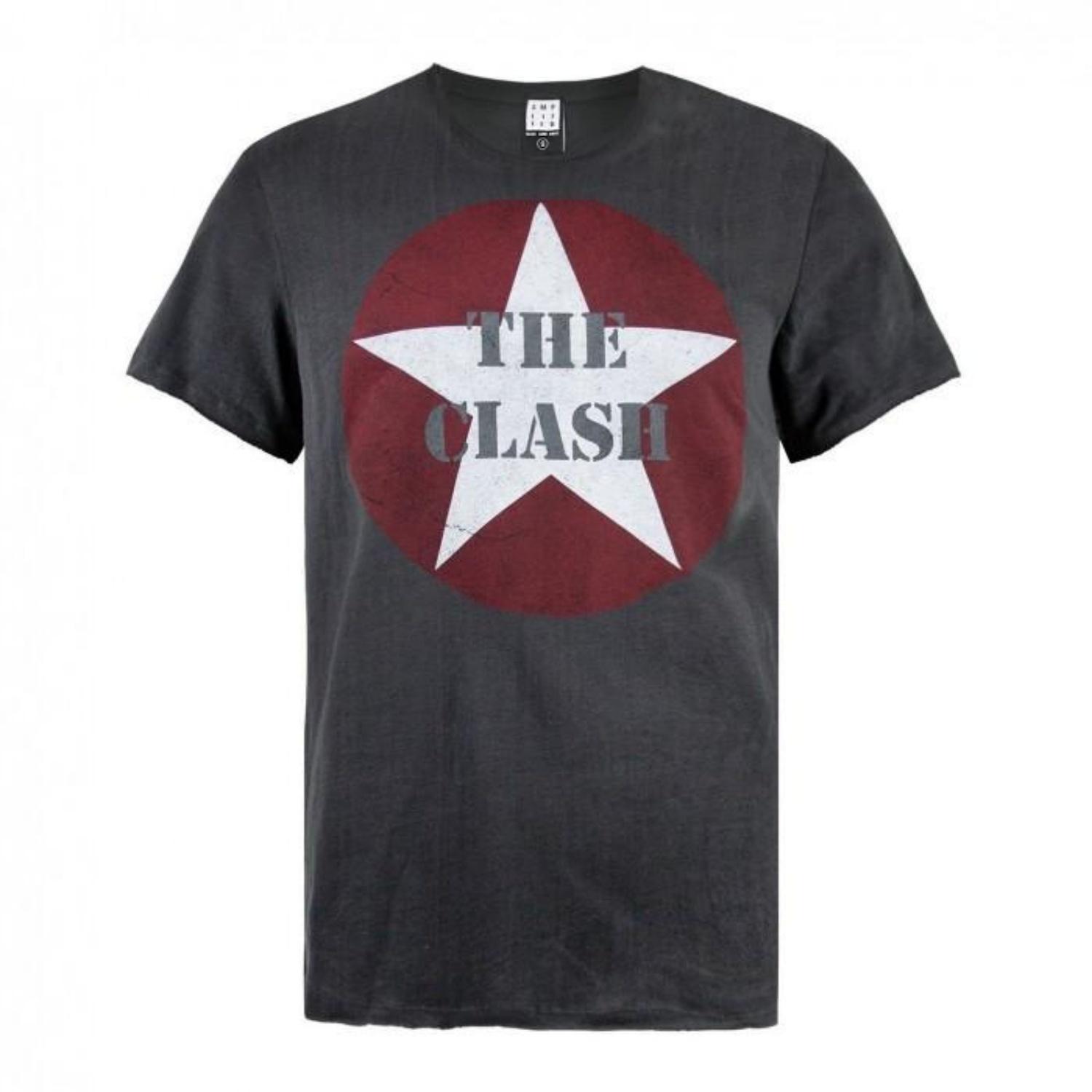 Amplified Mens Star Logo The Clash T-Shirt S