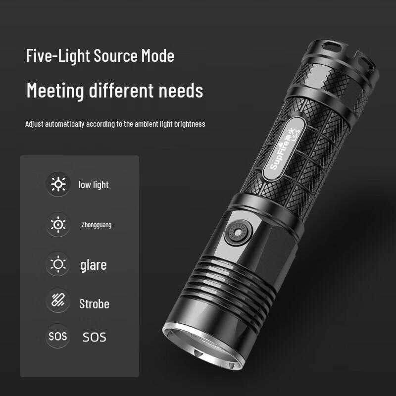 SupFire L5-S Rechargeable LED Flashlight