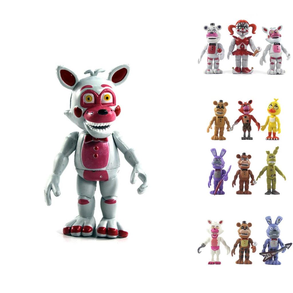Adorable 6-piece Fnaf Five Nights At Freddy's Mini Figurines For Cake Toppers And Gifts