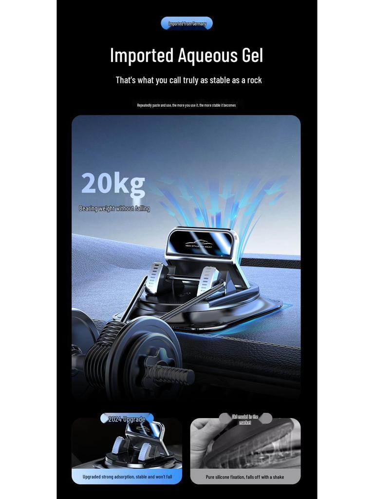 Handyhalterung für Armaturenbrett - Stabile rutschfeste Navigationshalterung mit anpassbarem Logo