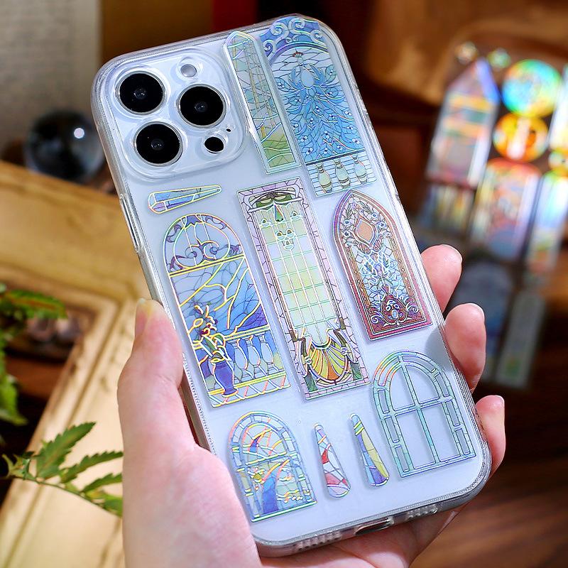 Set 49 Pezzi Accessori Album YXHZVON - Adesivi, Angoli Foto, Nastro, Forbici Sicure - Foto 9