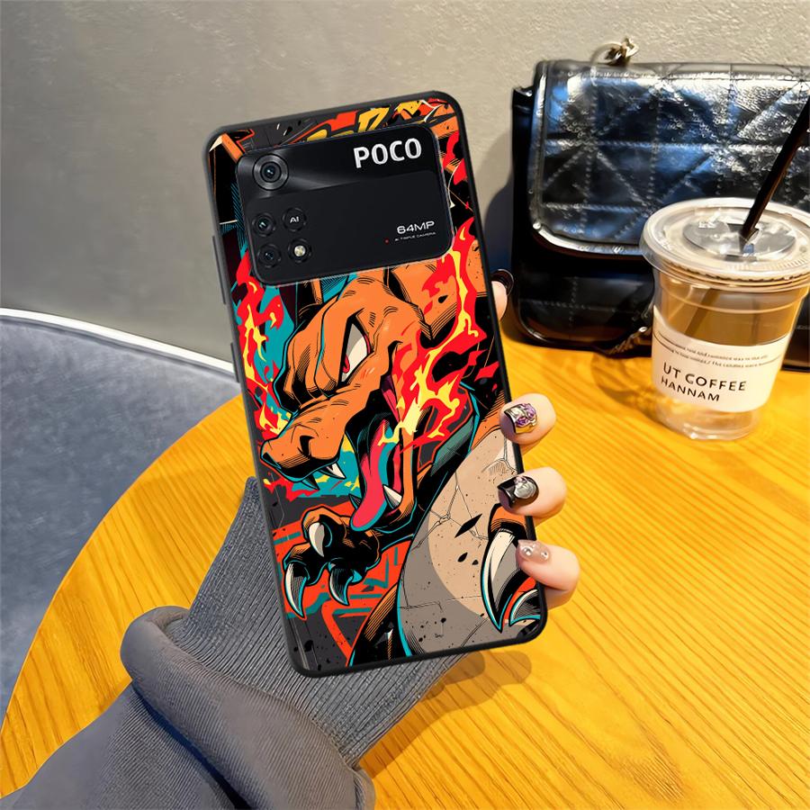 Funda Phone Cover Case for Xiaomi Poco F8 X3 X4 X5 X7 Pro F1 M3 M4 M7 Pro C75 F3 C71 C50 M5 C61 Cute Pikachu Pokemon
