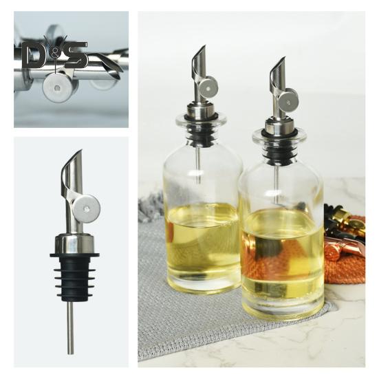 Automatyczny nalewak do wina Samozamykający się dzióbek ze stali nierdzewnej z kontrolą przepływu Bez kapiący dozownik do alkoholu do butelek