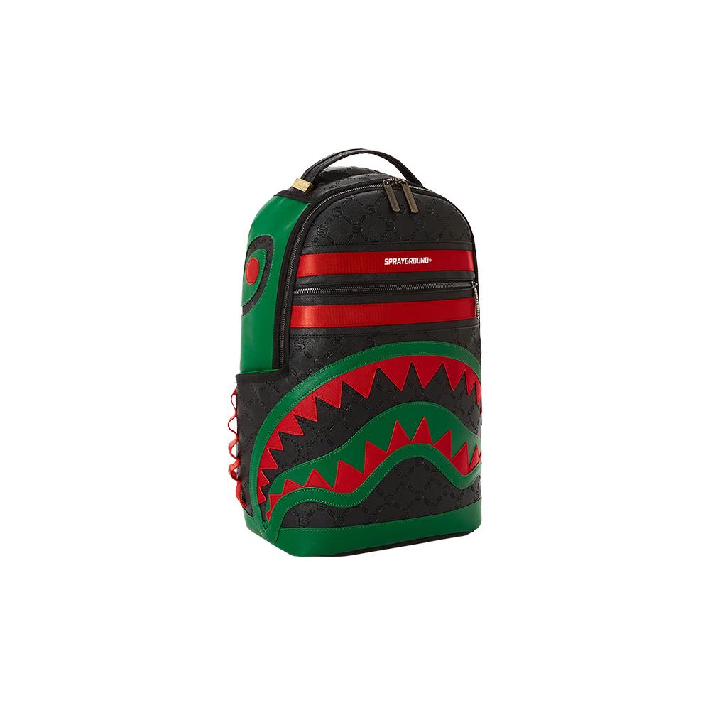 New SPRAYGROUND PVC Large Capacity Travel Bags Backpack Large Size Unisex Black W0845701
