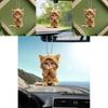 Cat Acrylic Car Accessory With Christmas Tree Decor For Auto Interior Decoration