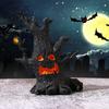 Miniature Sand Table Landscaping Halloween Tree Demons Ornaments, Resin Micro Landscape Figures, Dark Gothic Window Display Props Forest Ghost
