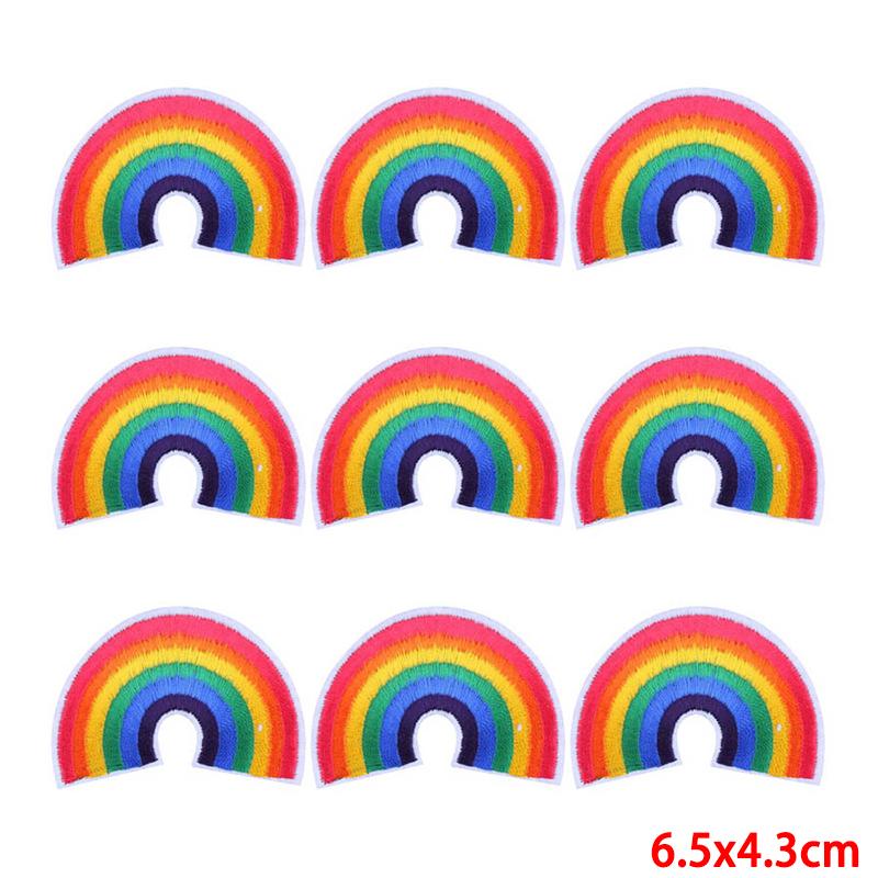 10 unids/lote, venta al por mayor, parche bordado, parches para planchar para ropa, parches para ropa, chaquetas, apliques de decoración, suministros para coser