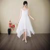 2025 Summer Cotton Linen Dual-Layer Midi Dress - Irregular Hem Literary Style