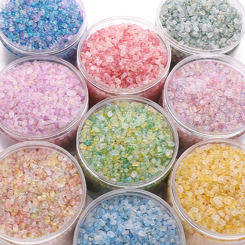 220Pcs Acrylic Peanut Beads For DIY Necklace Bracelet Earrings Jewelry Making Craft Accessories