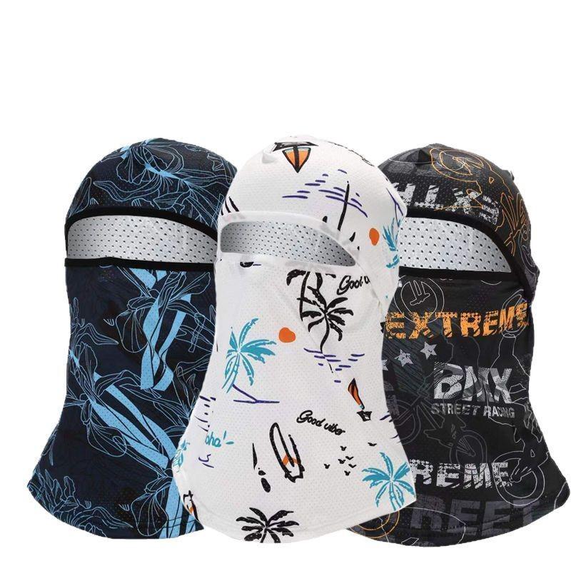 Unisex Ice Silk Sun Protection Face Mask & Neck Gaiter for Cycling, Fishing, Motorcycle, and Summer Activities.