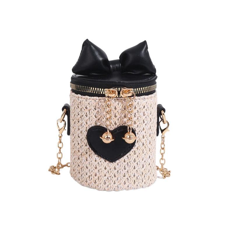 

Мини-сумка с бантом для девочек, мягкая лесная сумка через плечо из ткани на один плечевой ремень