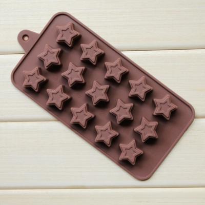 15 Cavity Star Shaped Silicone Mold DIY Tool for Chocolate Ice Cube