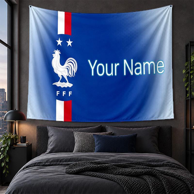 Personalized Tapestry Wall Hanging France national football team Pattern Art Background Cloth