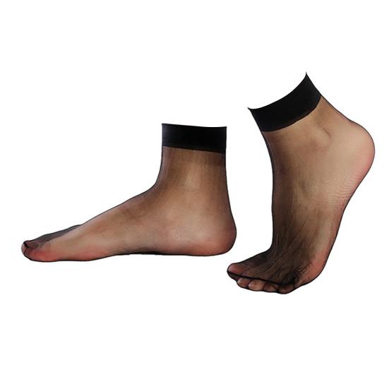 10 Pairs Women's Ankle High Sheer Socks Soft Nylon Socks Summer Ultra Thin Silky Socks Cool See Through Nude Stockings