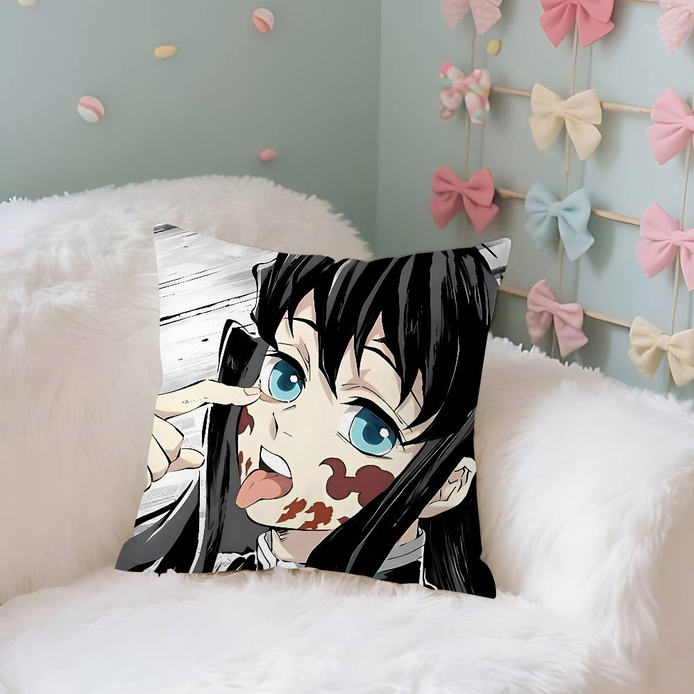 M-Muichiros Tokitos Case Plush Fabric Soft Pillowcase Double Sided Print Cushion Cover Household Gifts
