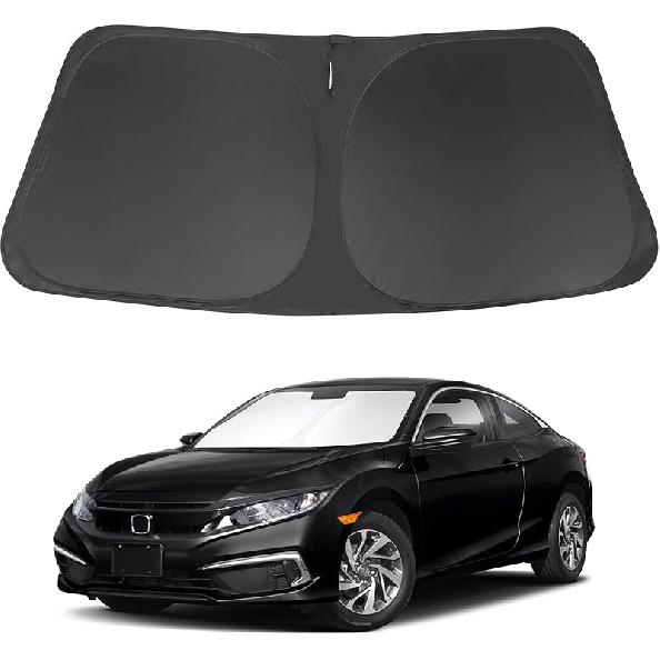 TINGLU Sun Shade For Tesla Model X Tesla X 2016-2024 2025 Accessories Windshield Sun Shade Window Shade UV Rays Protection Sun Visor Cover With