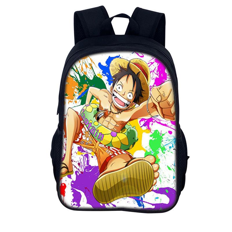 One Piece Monkey D. Luffy School Backpack for Child Light Weight Child Knapsack Fashion Rucksack Best Gift