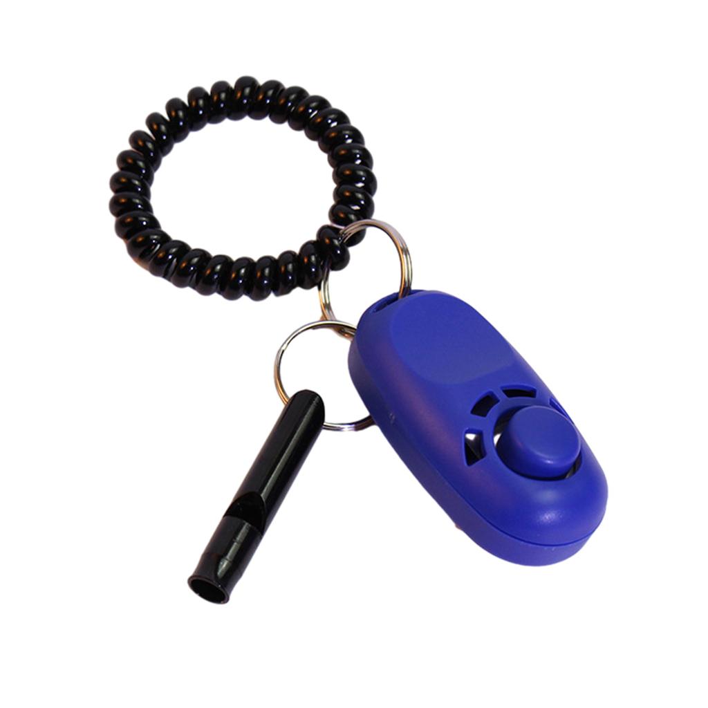 Pet Training Clicker Whistle with Keyring Dog Training Clickers Whistle Combo Perfect for Behavioral Training