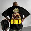 Dragon Ball Trendy Hot Items Anime Co Branded Printed Cotton Tshirt 2026 Summer New Edition Harajuku Large Loose Casual Top