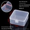 Rectangular Transparent PP Plastic Storage Box for Stationery, Cards, Hardware, Jewelry, and Fishing Gear