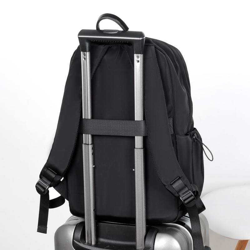 Men's Fashionable Large Capacity Simple Casual Business Backpack, Durable Oxford Neutral Style Lightweight Travel Backpack