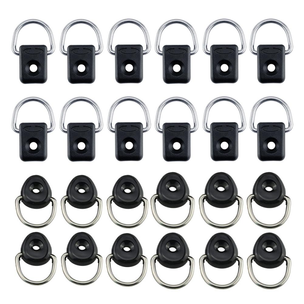 Leichte Nylon D-Ring Zurrgurte für Kajaks Set mit 12 Deckbeschlagsschrauben