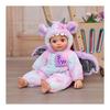 18 Inch Reborn Doll Handmade Newborn Doll Handmade Real Life Baby Doll Dragon Plush Clothes, Cloth Body, Vinyl Arms and Feet Magnetic Pacifier