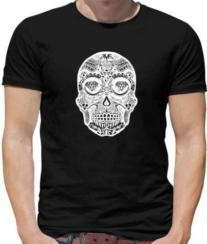 Футболка Мужская Череп Конфеты Мексиканский - Мексика - День Мертвых - Муэртос L