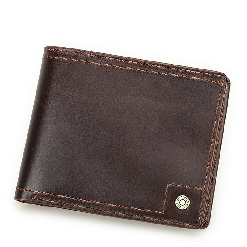 Anti Theft Brush 30% Off Men s Wallet Fashionable Genuine Leather Bank Card Multi Slot 12x3x10 кофейный