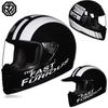 2024 new ORZ retro motorcycle helmet, American cruise full helmet, motorcycle with free brim