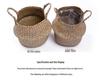 Mid-Autumn Festival Cattail Weave Handmade Plant Fiber Flower Pot