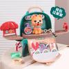 Children'S Pet Table Backpack Toys, Storage Multi-Functional Simulation Backpack Play House Cute Pet Care Bag