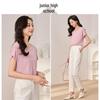 Women's Bright Silk Knit Short Sleeve T-Shirt