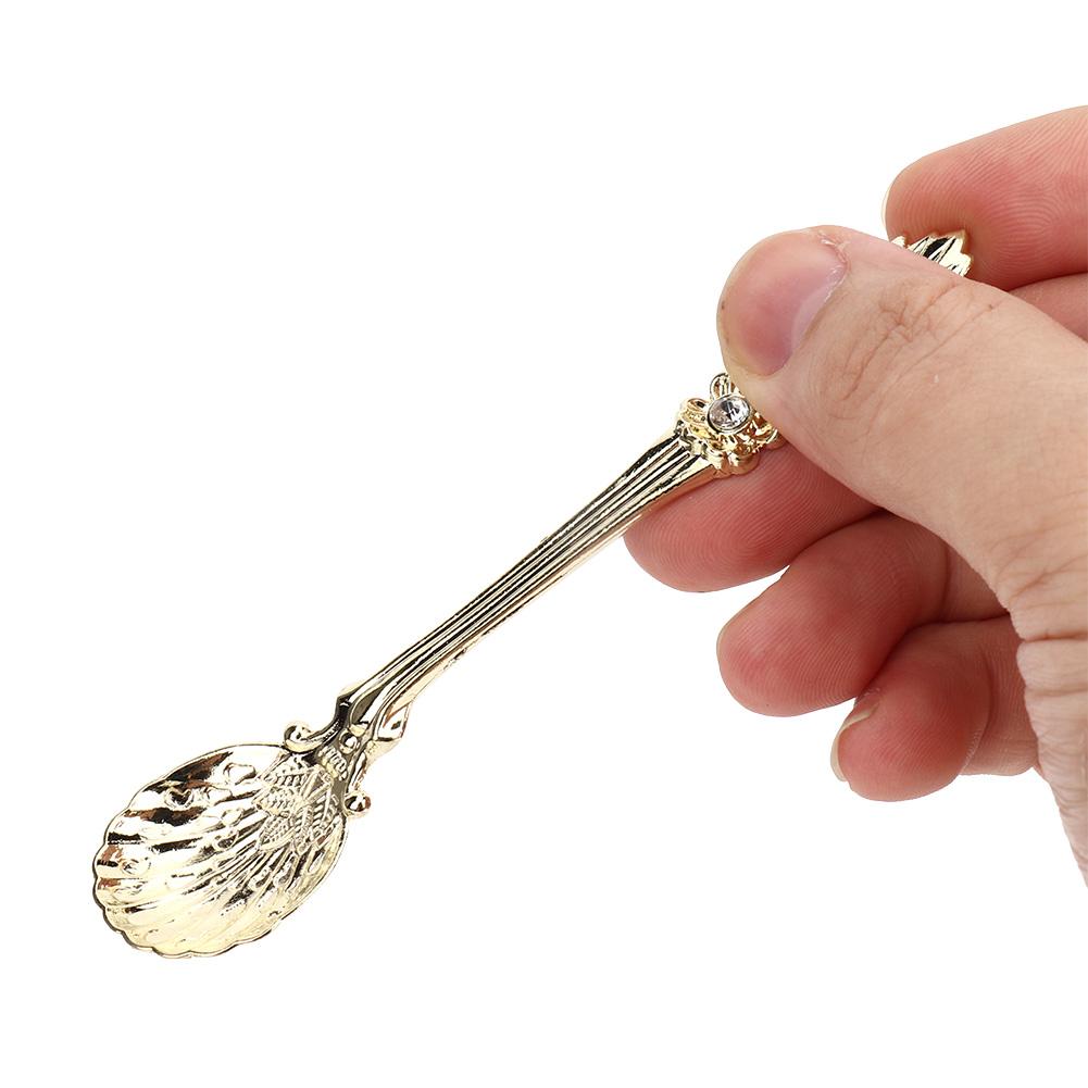 /Set Innovative Vintage Retro Zinc Alloy Spoons Fork Set Cutlery Kitchen Accessory Coffee Spoon Kitchen Tools Vintage Spoon
