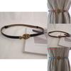 Womens Leather Waist Belt Fashion With Metal Closure For Dress And Jeans